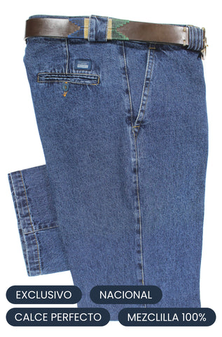 Pantalón Mezclilla Con pinza y Sin pinza Nacional - Regular Fit