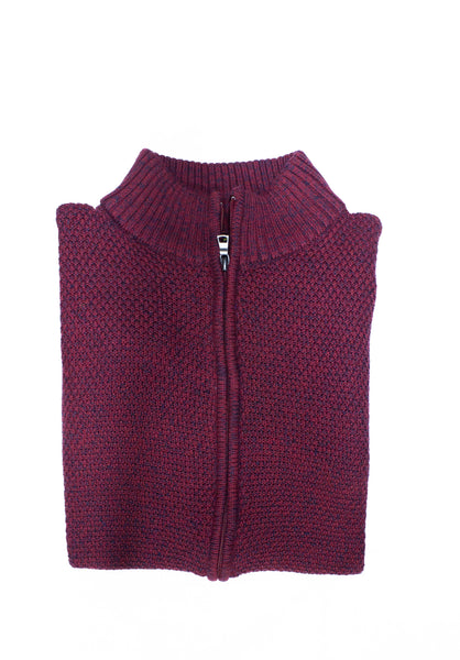 Sweater con Cierre - Vino