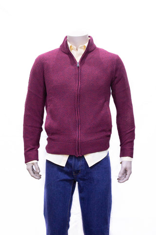 Sweater con Cierre - Vino