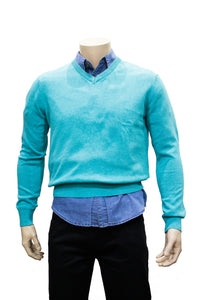Sweater cuello V - Verde