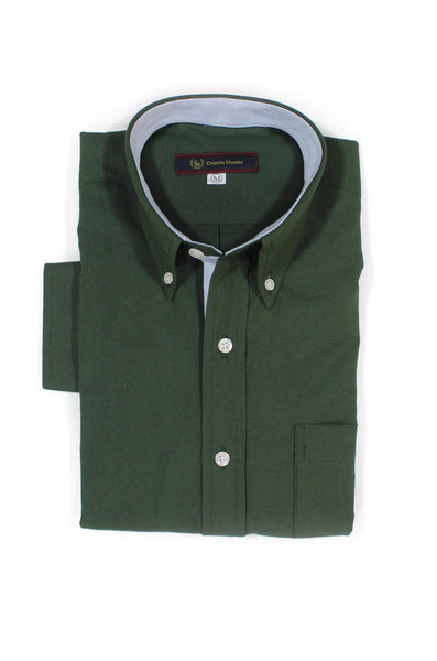 Camisa Manga Larga Oxford Nacional - Verde